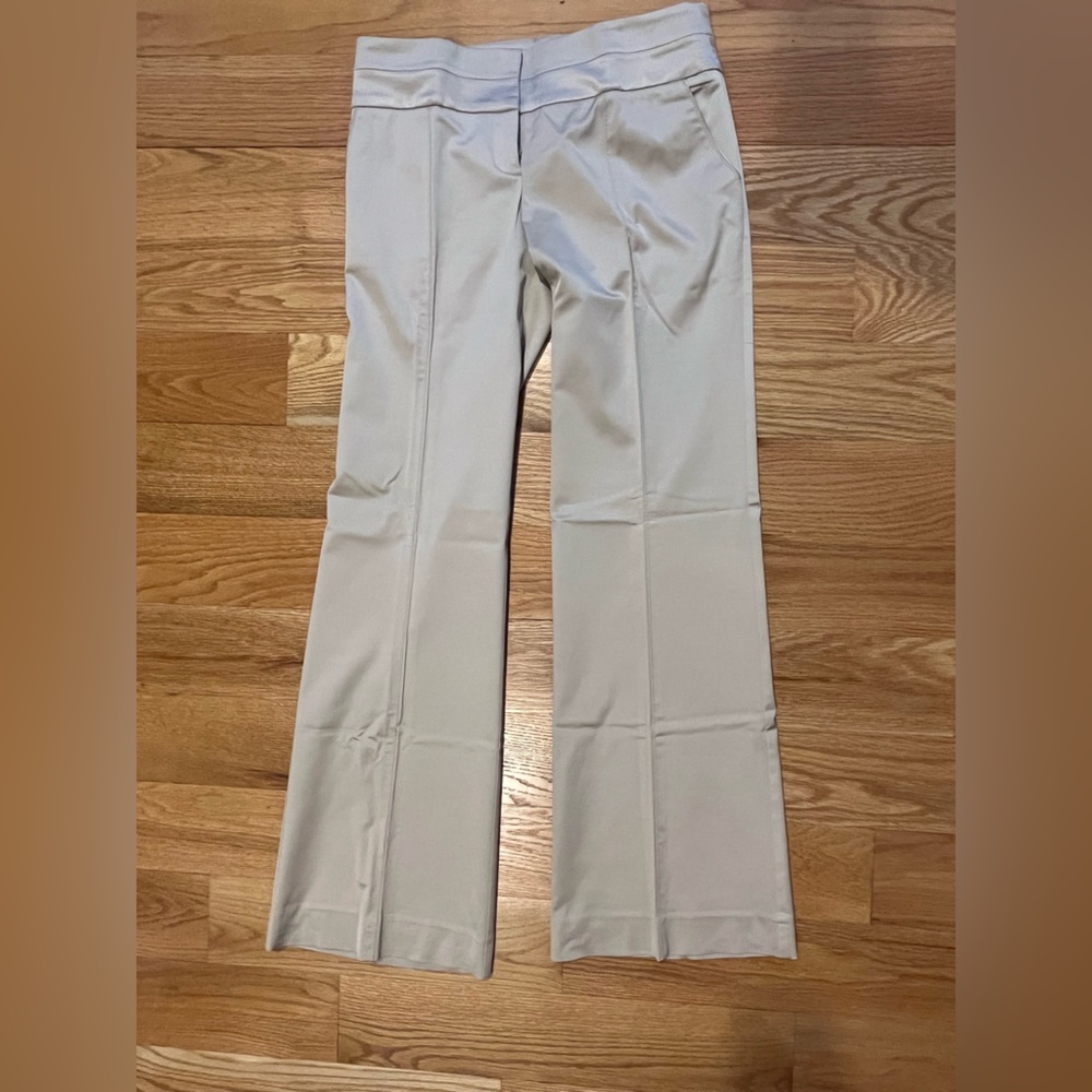 Bebe LivFit Pants size 8 Gold Smart Casual Office Luxury  Trousers